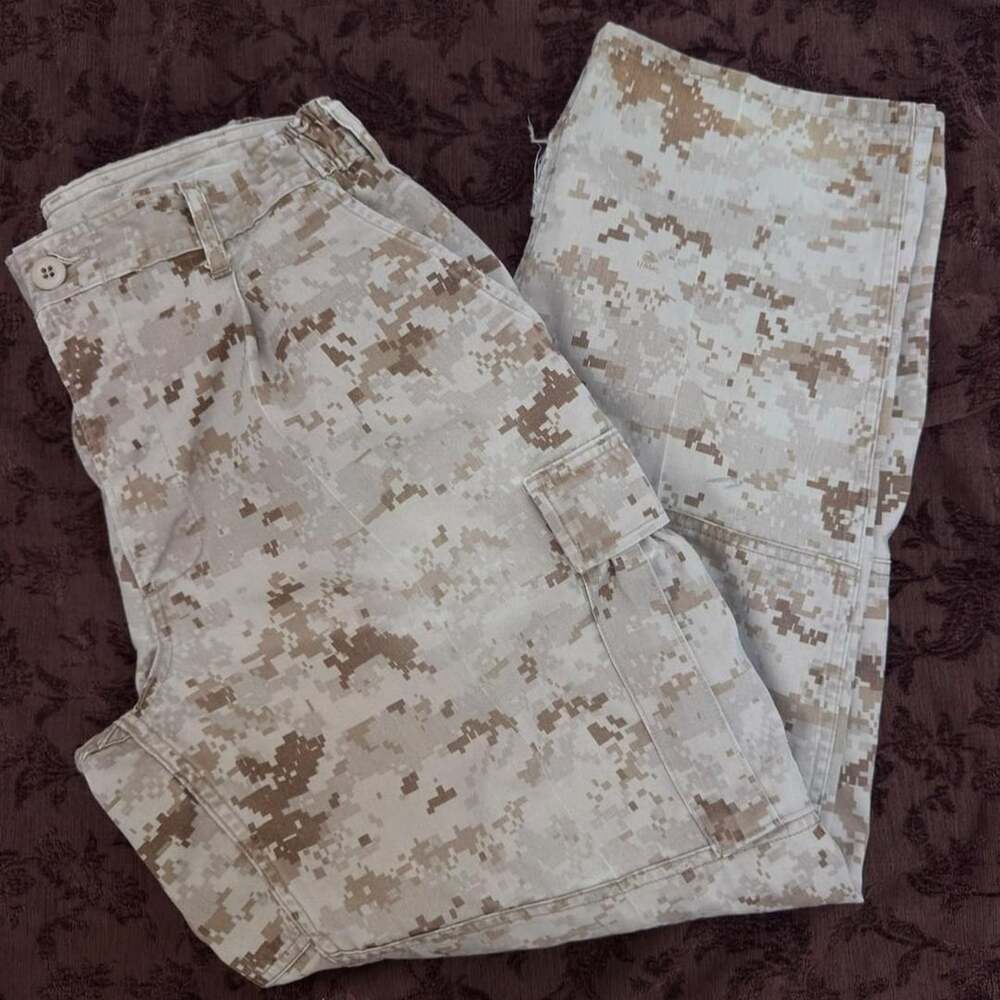 USMC Desert Digital Camo Cargo Pants Medium-Long MARPAT Trousers